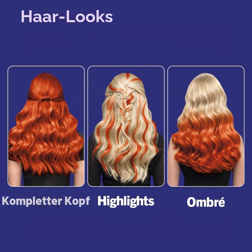 Schwarzkopf LIVE Ultra Brights 085 Vibrant Orange Semi-Permanent Hair Dye, Bold Intense Color for Up