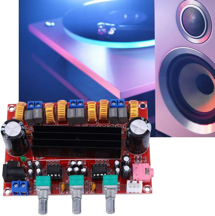 Verstärkerplatine, 2x50W + 100W 2,1-Kanal-Digital-Audio-Leistungsverstärker-Verstärkerplatine 12V-24