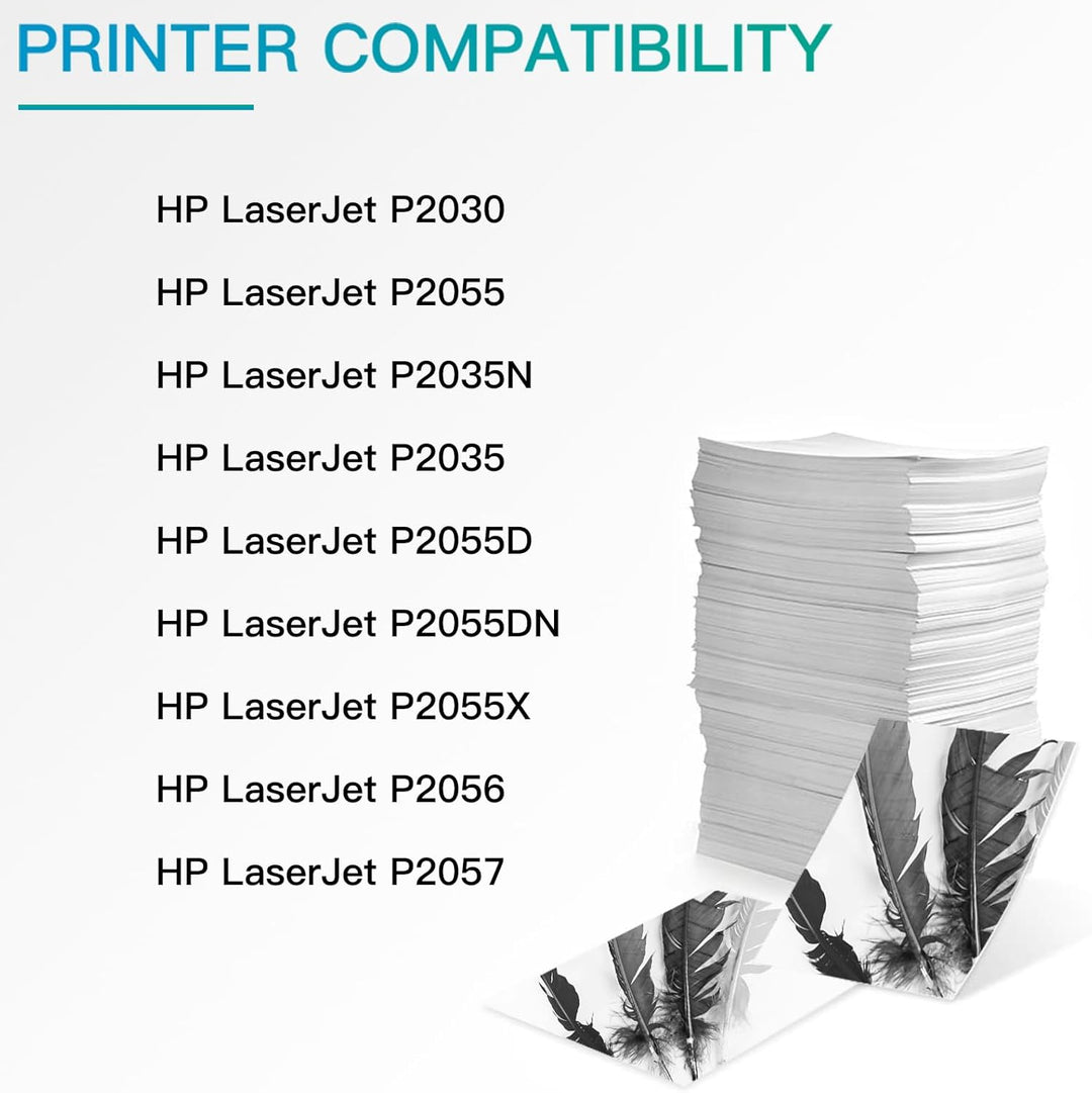 BeOne 1x Kompatible für 05A CE505A 05X CE505X Tonerkartusche Kompatible für Drucker HP LaserJet P203