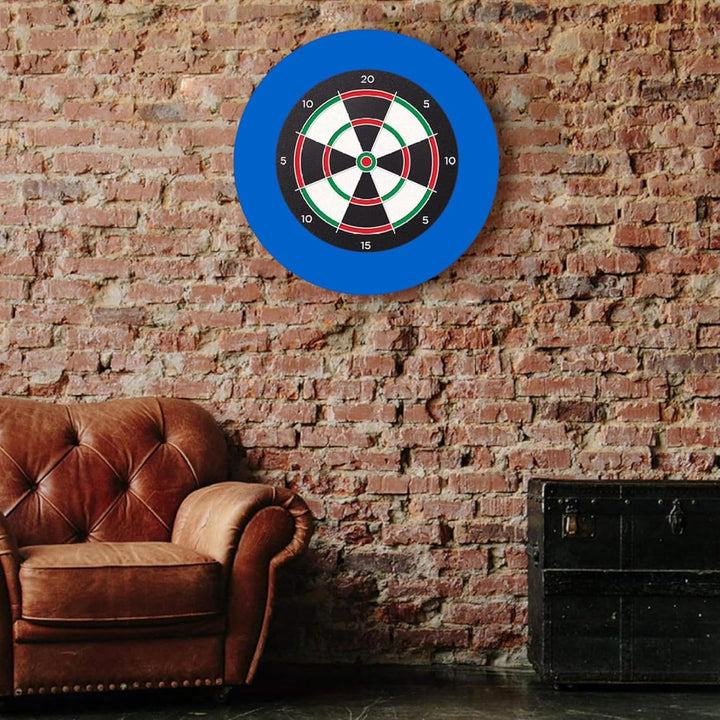 Jorzer Dartboard -Surround Eva Round Darts Board Surround Ring Schutzbrett Backbrett abnehmbare Blau