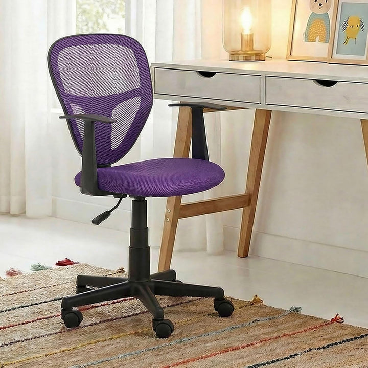 CARO-Möbel Kinderdrehstuhl Studio - Ergonomischer Schreibtischstuhl mit Armlehnen, Verstellbar, Lila