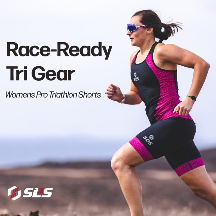 SLS3 Triathlon Hose Damen | Tri Short Frauen | Triathlon Shorts | FRT Print Tri Shorts | Designed by
