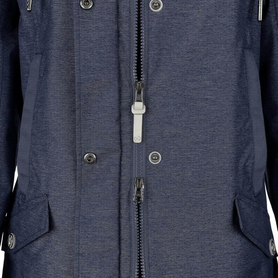 Damen Funktionsmantel Bansin - Regen-Mantel Funktionsjacke Regenjacke wasserdicht winddicht, navy me