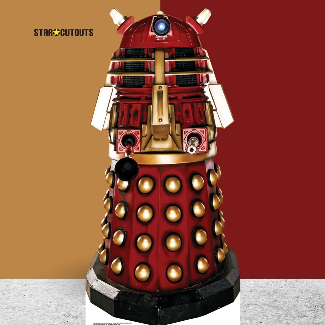 STAR CUTOUTS SC126 Pappaufsteller von Supreme Dalek (rot) Doctor Who, Mehrfarbig Roter Dalek, Roter
