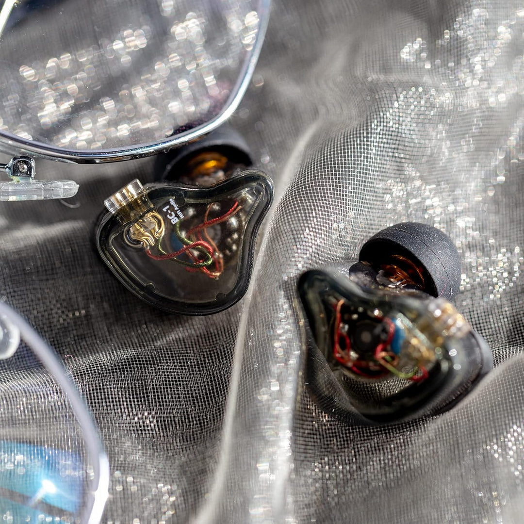 CCZ Melody In Ear Hifi-Kopfhörer 1DD 1BA Hybrid Noise Isolating In Ear Kabelgebundene Ohrhörer,Leich