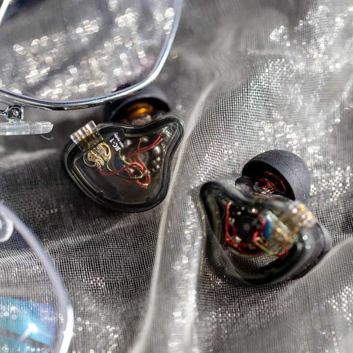 CCZ Melody In Ear Hifi-Kopfhörer 1DD 1BA Hybrid Noise Isolating In Ear Kabelgebundene Ohrhörer,Leich
