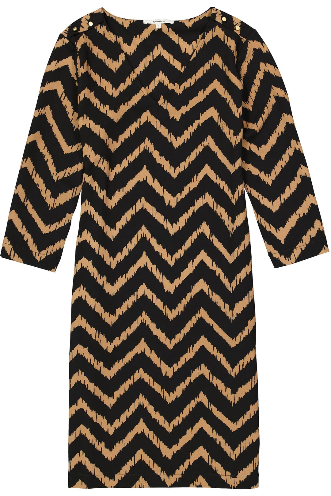 Garcia Damen Dress Kleid XXL Golden Brown, XXL Golden Brown