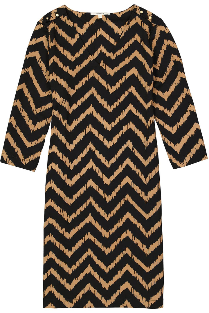 Garcia Damen Dress Kleid XXL Golden Brown, XXL Golden Brown