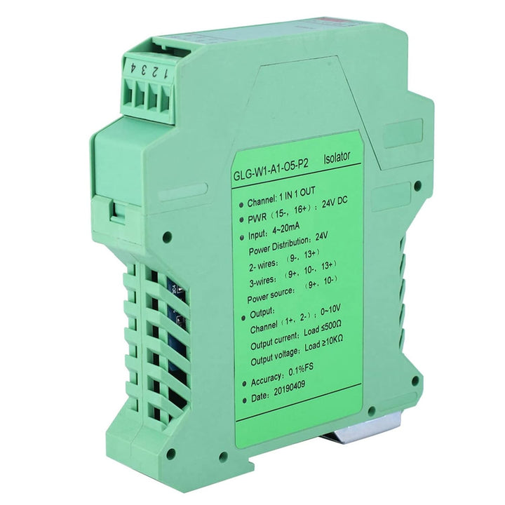 GLG 24 V DC Stromsignal Analog Digital Wandler Signalwandler Isolator Sender 4–20mA SPS Erkennungssi
