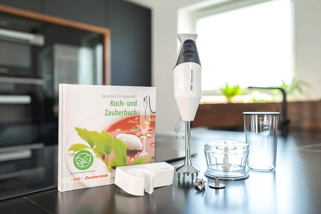 ESGE-Zauberstab M 160 G Gourmet, Stabmixer weiss, mit Zubehör, bis 15.000 U/Min, 90610 Single, Singl