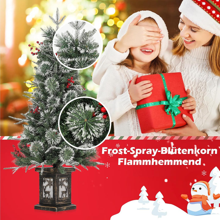 Garvee 125cm Weihnachtsbaum Mit 150 LED-Lichtern,9 Lichtmodi mit Basis, Künstlicher Weihnachtsbaum,W