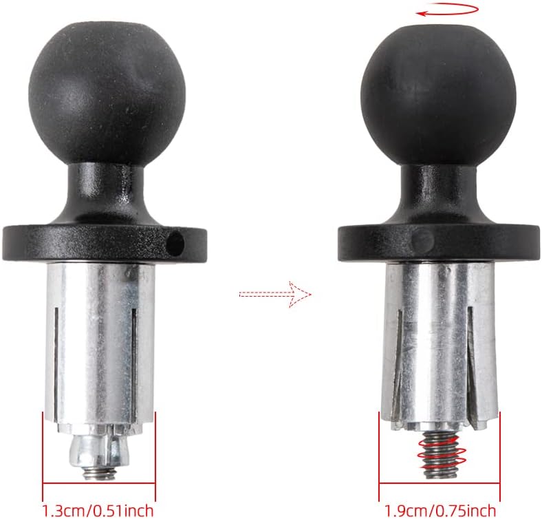 APEBAZY Motorrad-Fahrrad-Telefonhalterung, verstellbar, schwenkbar, stossfest und robust, Universal-