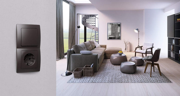 Kopp Paris Druck-Wechsel-Dimmer, Kombigerät, LED-Dimmer, für Glüh-Lampen, 230V Halogenlampen, Phasen