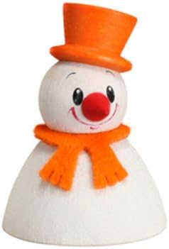 Seiffener Volkskunst Wippelfiguren Wippel-Schneemann, 5 Stück, 4 cm Hoch, Original Erzgebirge SV 170