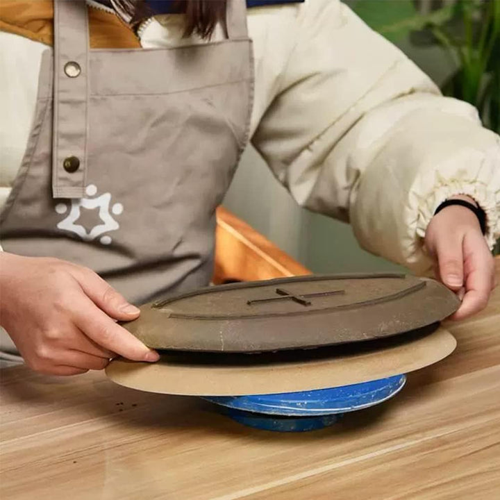 BENECREAT Pottery Tools Formform Für Keramikplatten, Runde Konzentrische Geometrische Figurenschiene