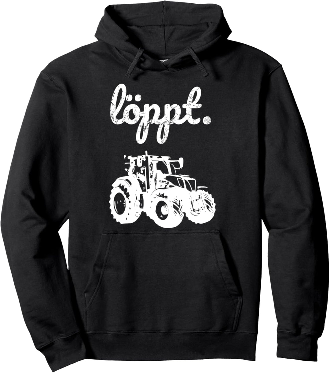 Trecker Landwirt Bauer plattdeutsch Norddeutschland Traktor Pullover Hoodie