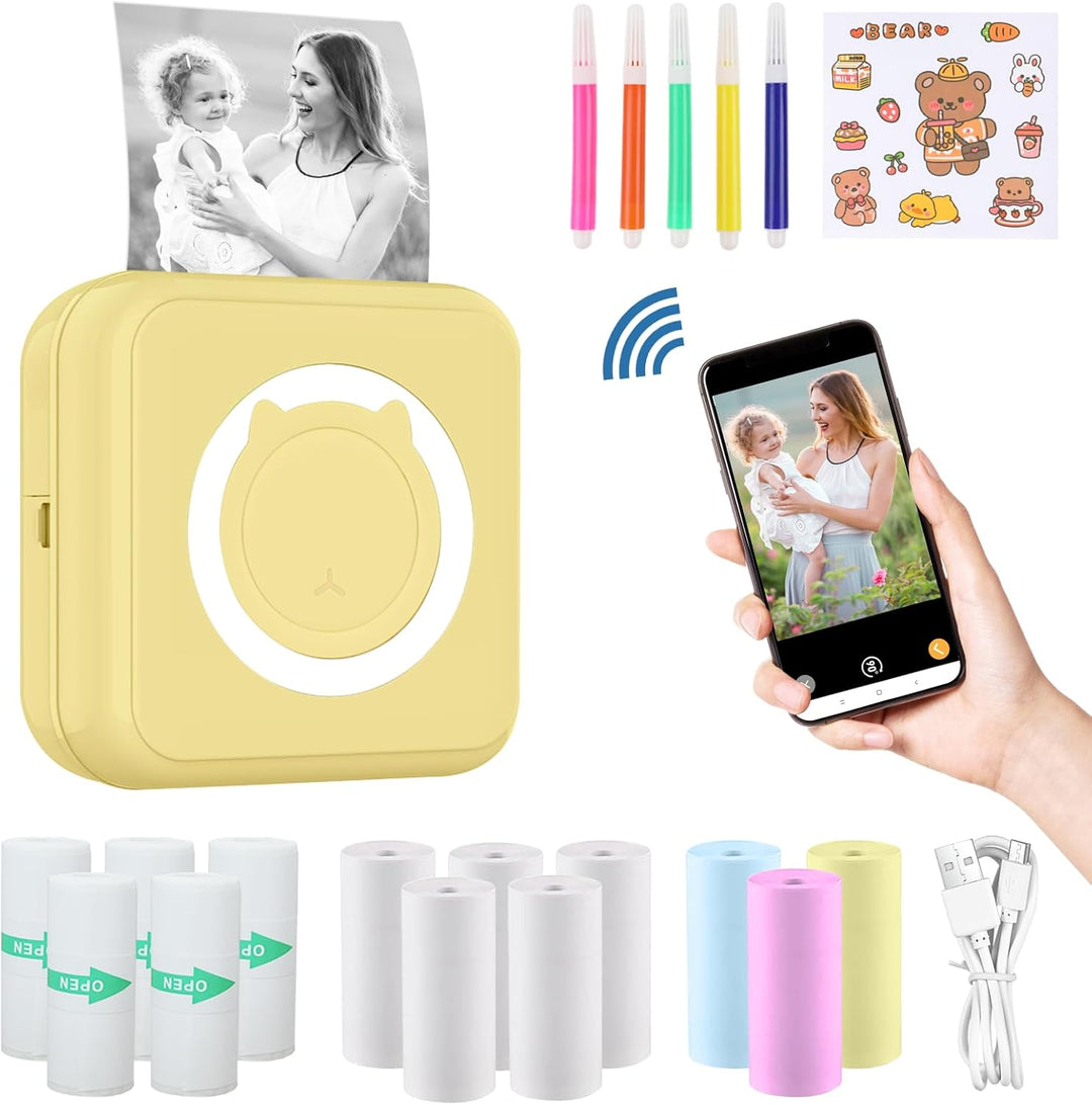 mini drucker für smartphone, fotodrucker für smartphone, mini drucker aufkleber, Bluetooth tragbarer