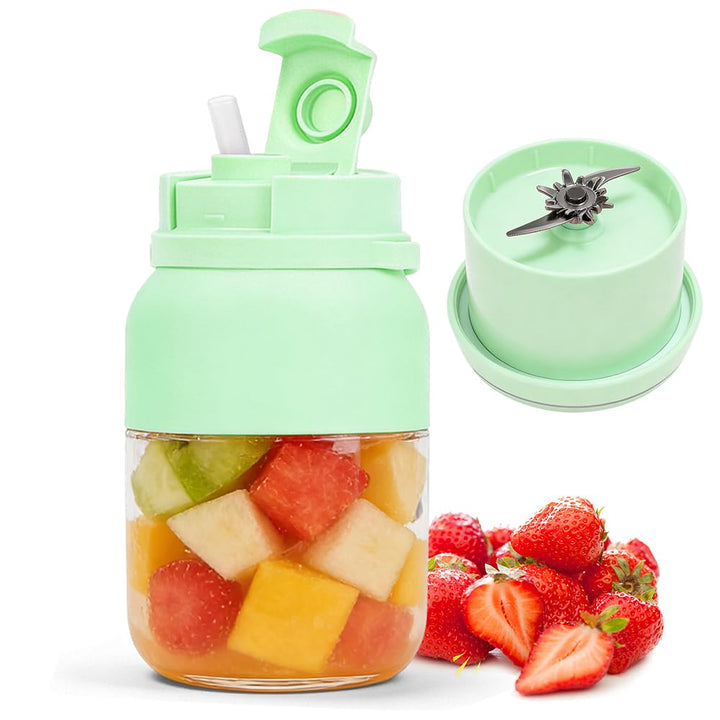 Tragbarer Mixer Smoothie Maker, Mixer to go 1200 ml, Wiederaufladbar Standmixer Blender Bottle mit 3