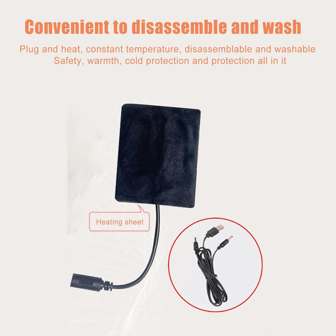 USB-Handschuhe Beheizbar, Touchscreen Winter Handwärmer mit Wärmefunktion, wasserdichte Handschuhe f