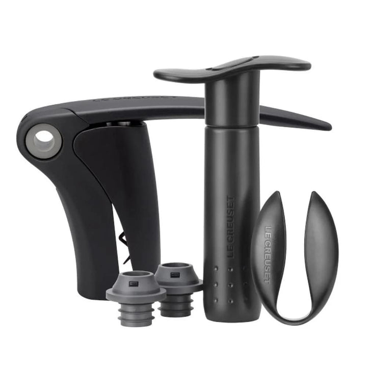 Le Creuset, Wein-Werkzeug-Set, Schwarz/Grau, 5-teilig