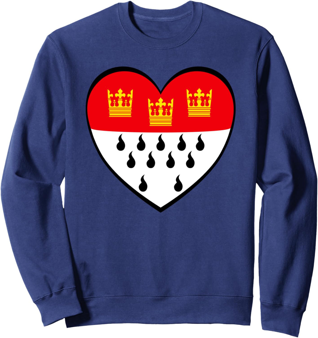 Fasching & Karneval - Rut un Wiess - Rot Weiss Köln Sweatshirt