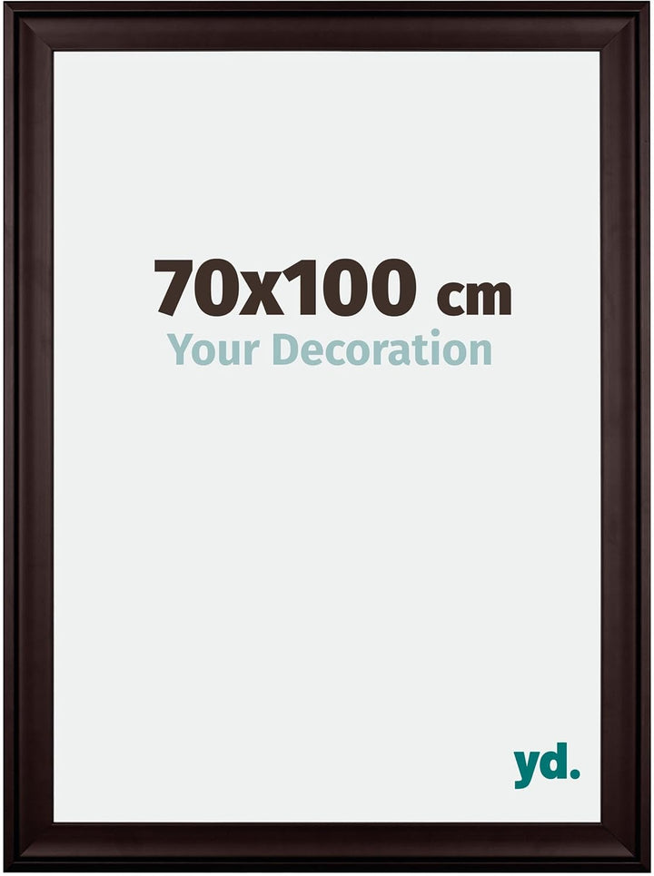 yd. Your Decoration - Bilderrahmen 70x100 cm - Bilderrahmen aus Holz mit Acrylglas - Antireflex - Au