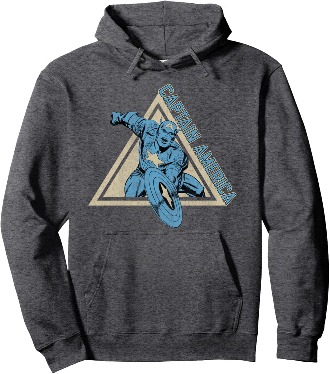 Marvel Captain America Triangle Portrait Pullover Hoodie