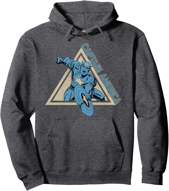 Marvel Captain America Triangle Portrait Pullover Hoodie