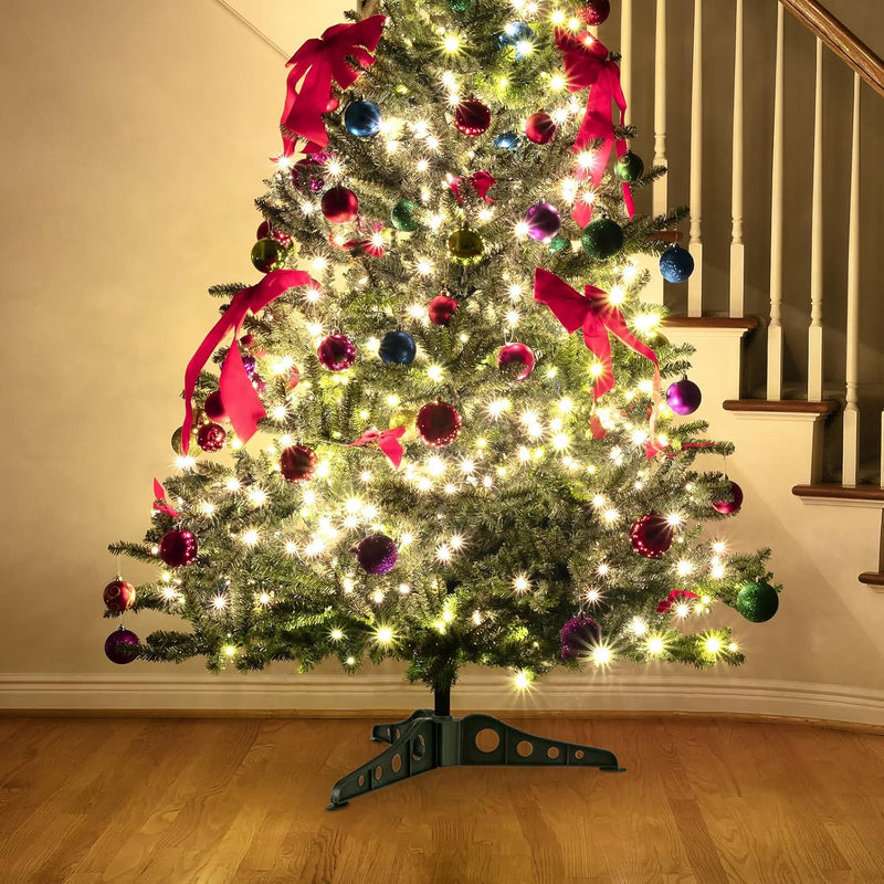 Veemoon Weihnachtsbaumhalter Künstlicher Weihnachtsbaum Klappbarer Ständer Abnehmbarer Ersatz-Weihna