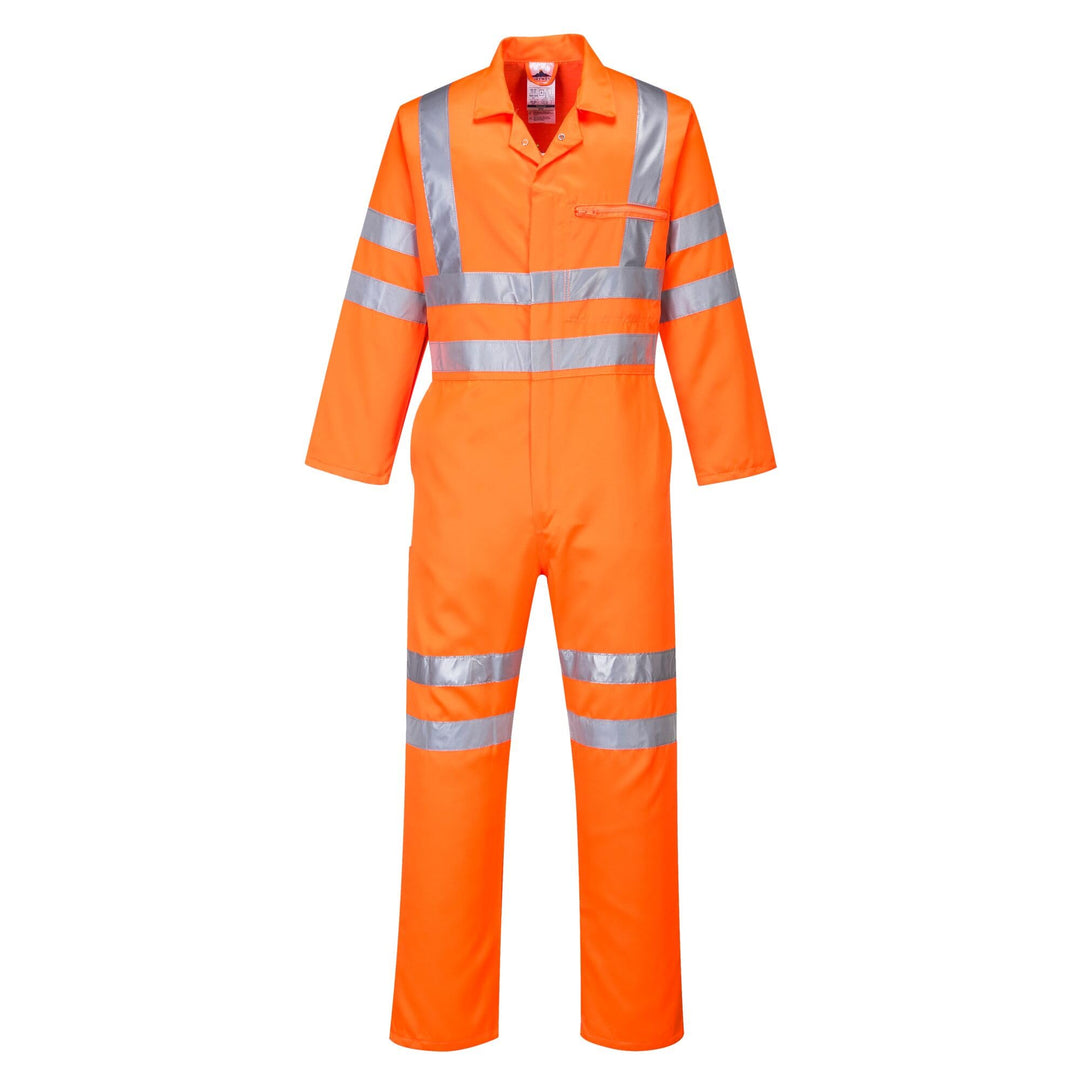 Hi-Vis Polycotton Coverall RIS Color: Orange Talla: 3 XL 3XL Orange, 3XL Orange