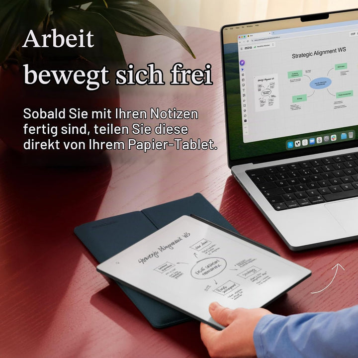 reMarkable Paper Pure Bundle – Paper Tablet mit 10,3-Zoll-Schwarz-Weiss-Display – Digitales Notizbuc