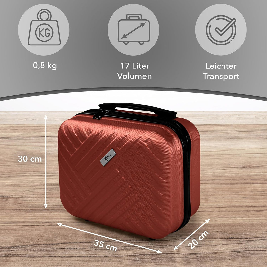 Xonic® Design Kosmetikkoffer aus ABS Hartschale – Robustes Beautycase als Handgepäck - Kosmetiktasch