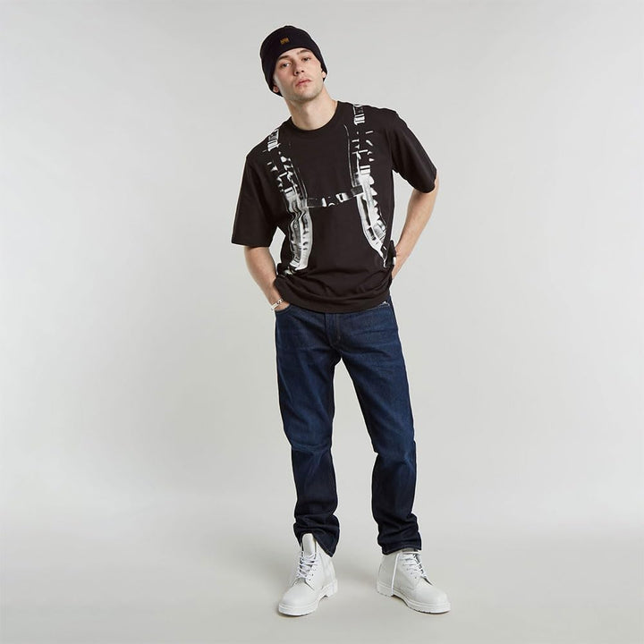 G-Star Raw Herren Jeans Mosa Straight Jeans 26W / 30L Blau (Worn in Hourglass D23692-c052-g843), 26W