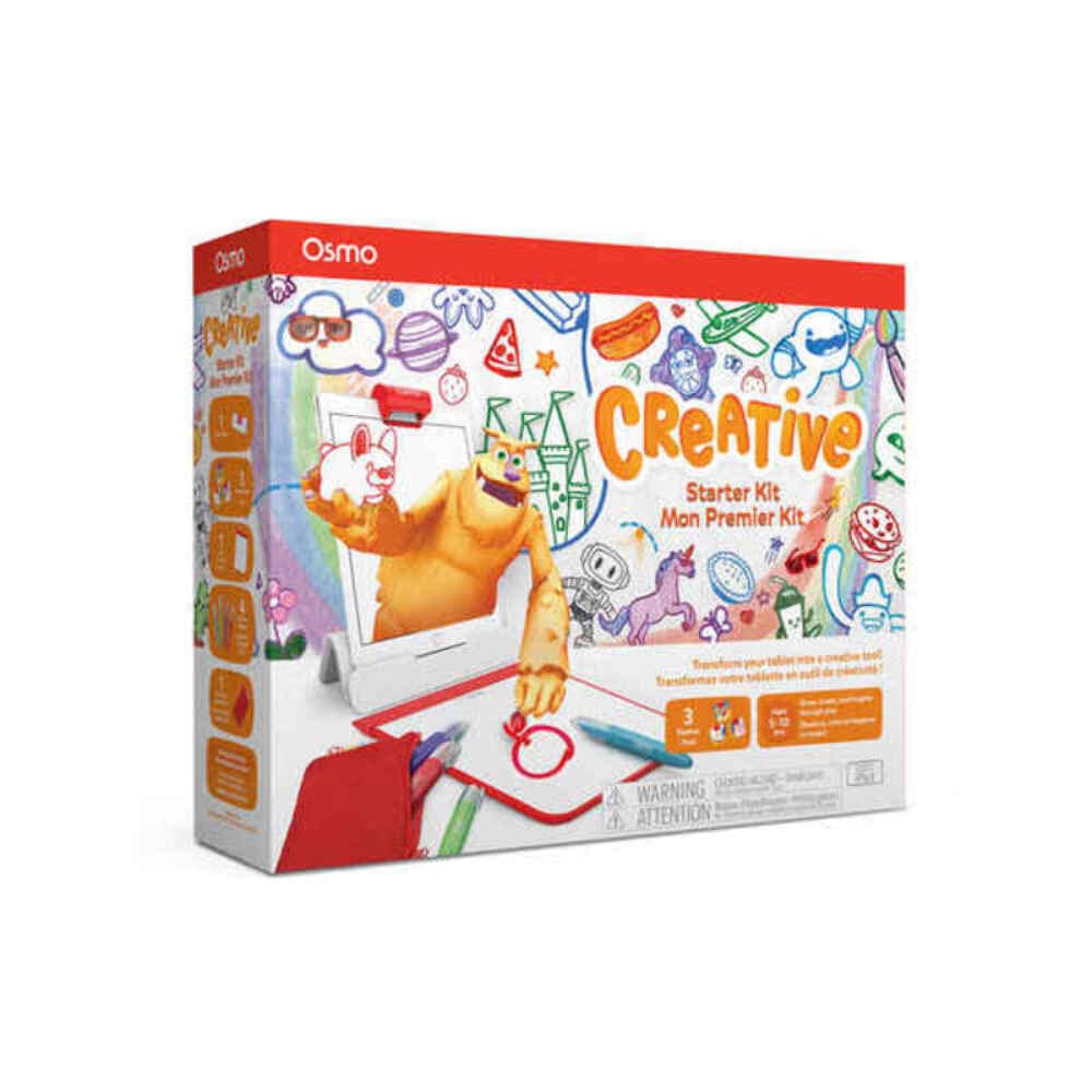 Osmo - Creative Starter Kit for iPad - 3 Educational Learning Games - Ages 5-10 - Drawing, Word Prob