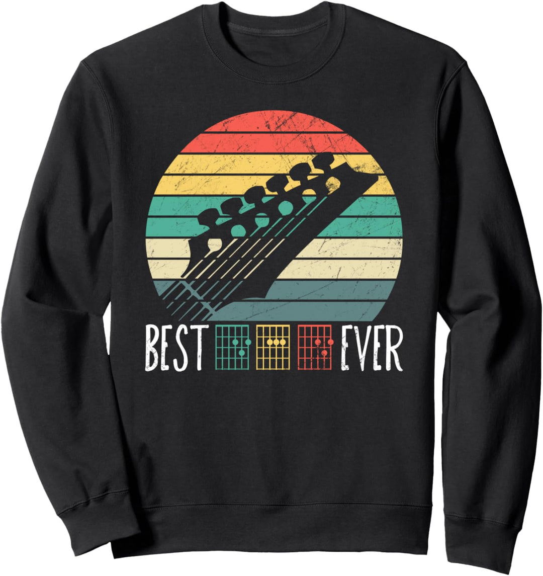 Best Guitar DAD Ever Music chords Father musician Sweatshirt