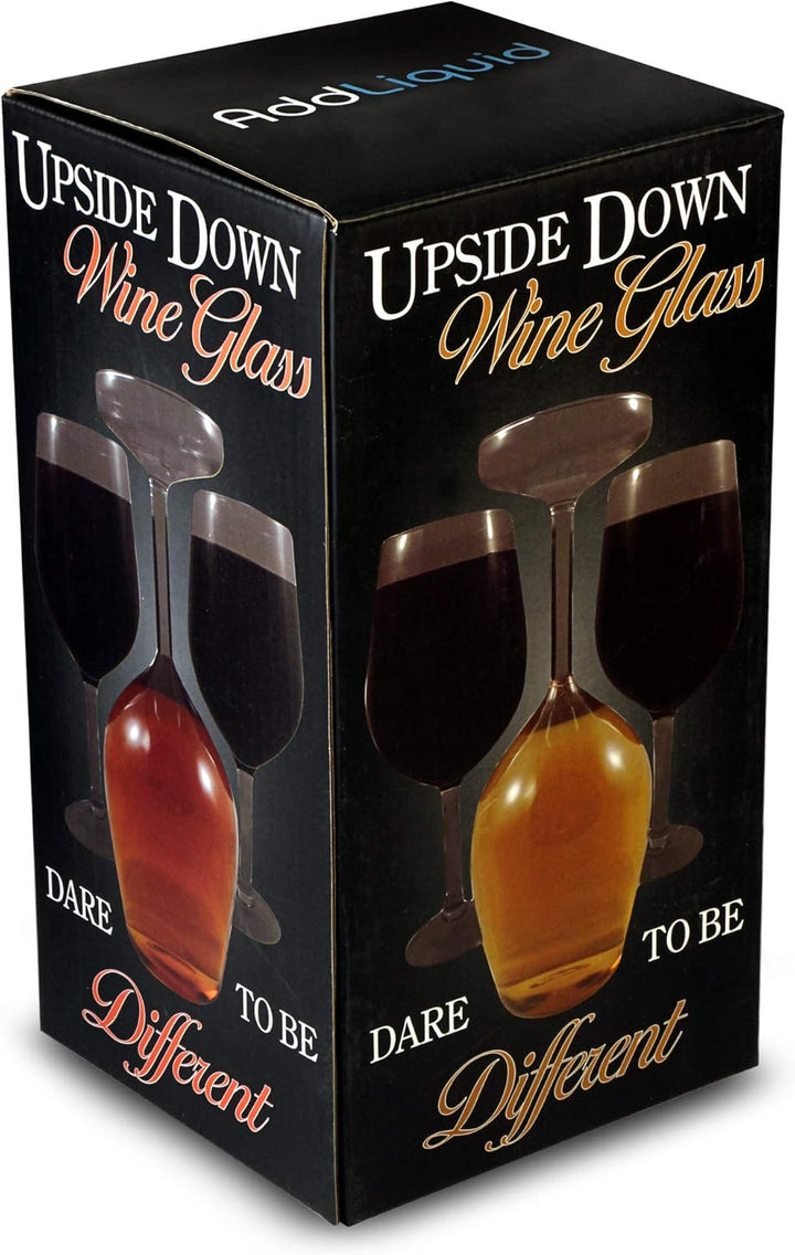 Auf dem Kopf stehendes Weinglas, 375ml – Neuheit Weinglas-Geschenk 1 Stück (1er Pack) 1, 1 Stüc