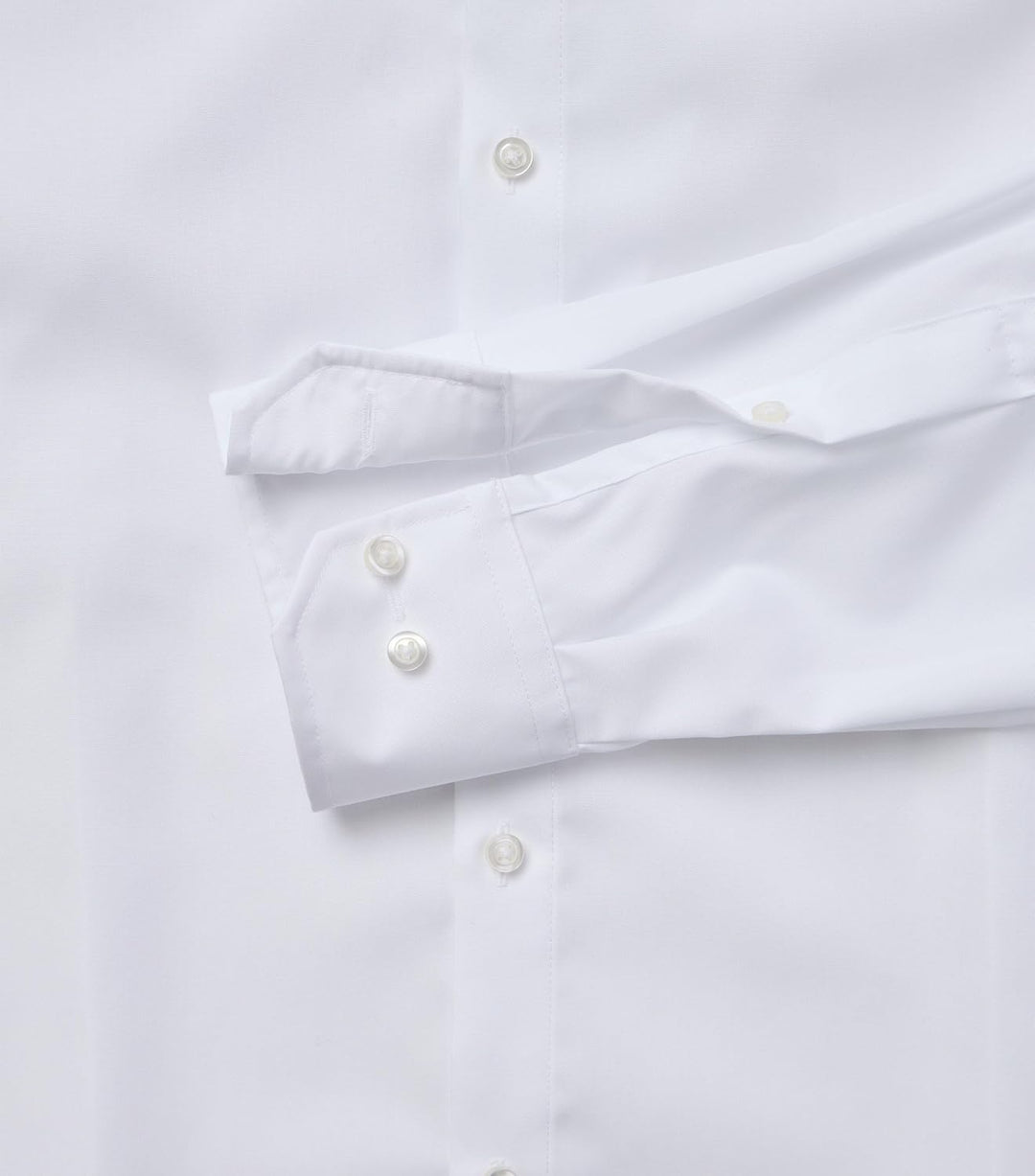 Venti Herren Twill Hemd unifarben extra Langer Arm 72cm Modern Fit 45 Extra Tall Weiss, 45 Extra Tal