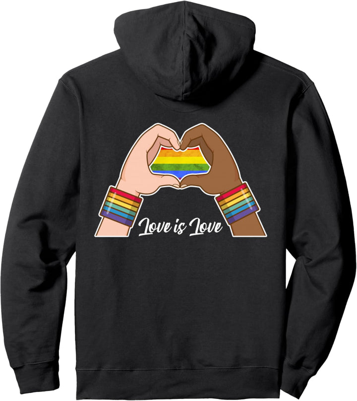 Gay Pride Regenbogen Fahne Transgender Pansexuell LGBTQ Pullover Hoodie