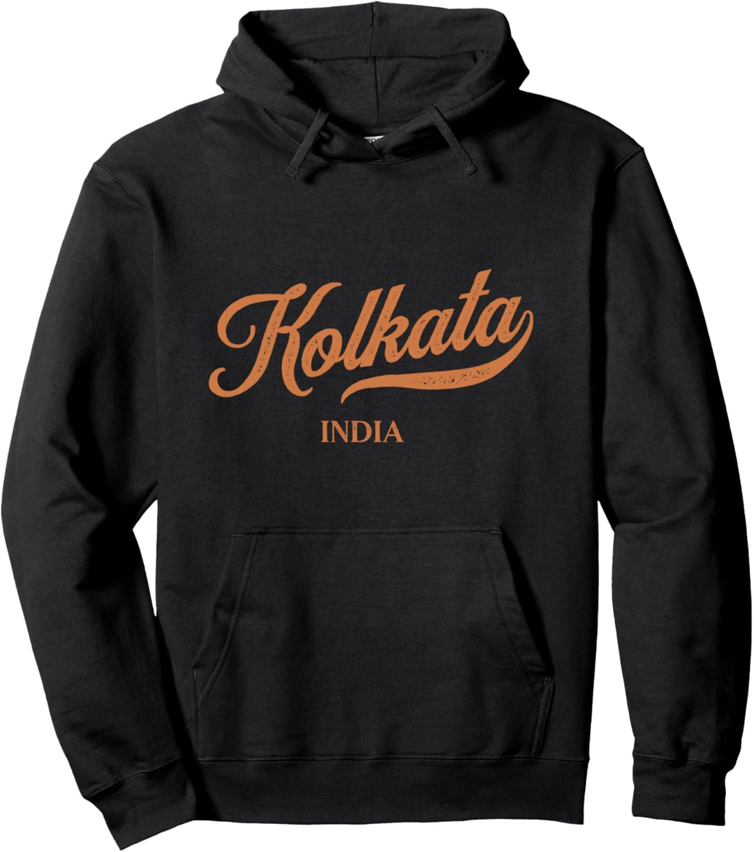 Retro India City - Vintage Kolkata Pullover Hoodie