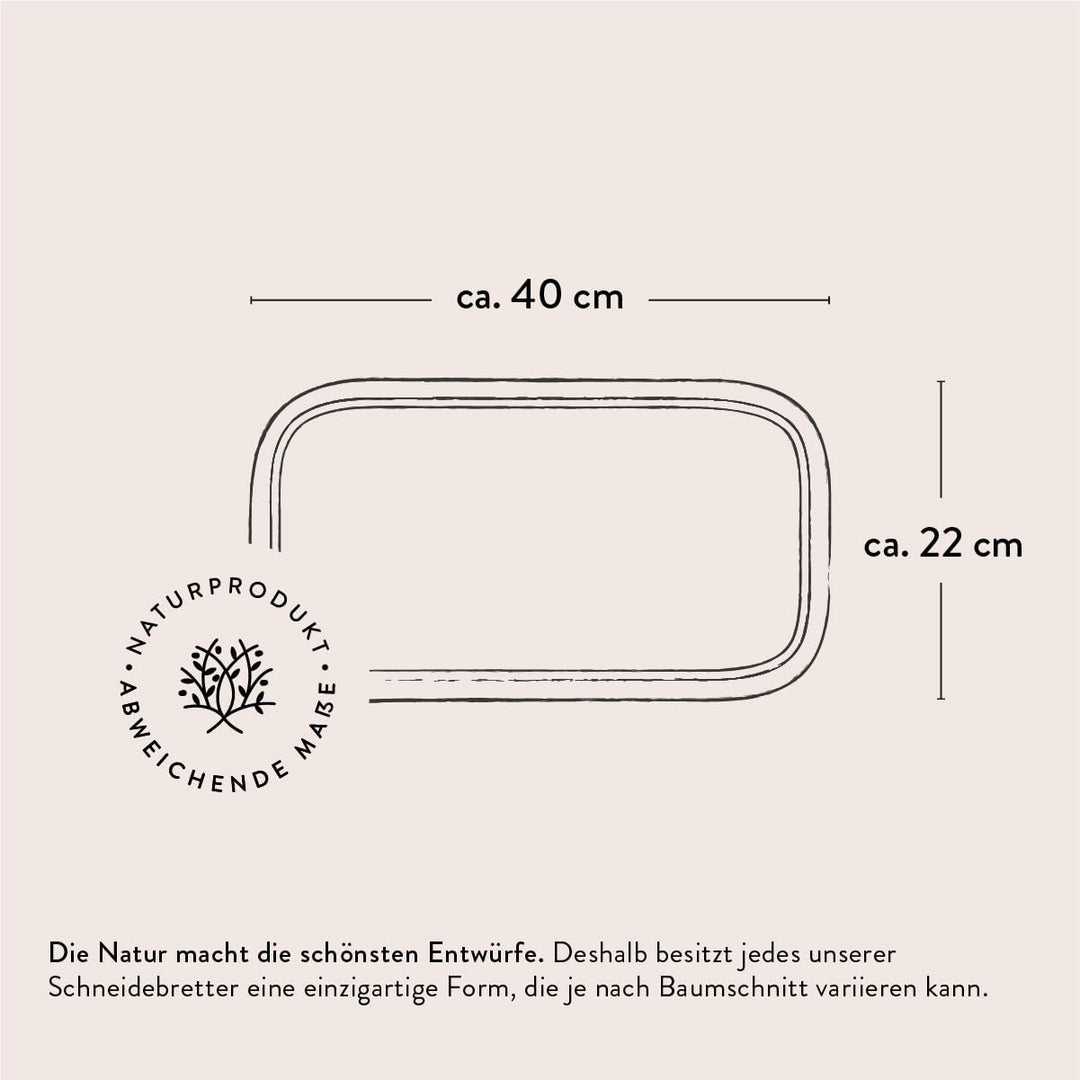DAS OLIVENHOLZBRETT® Schneidebrett mit Saftrille/Servierbrett/Steakbrett/Olivenholzbrett mit Saftril