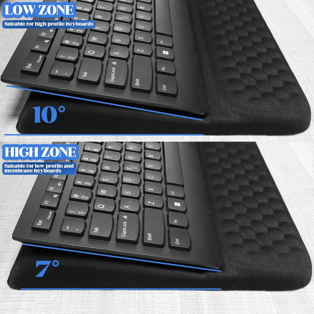Keyboard Wrist Rest – Weiche Handballenauflage aus Memory-Schaum, rutschfeste grosse Tastaturauflage