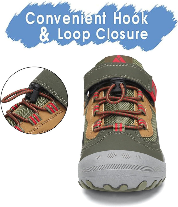 Mishansha Jungen Mädchen Wanderschuhe rutschfest Walkingschuhe Weich Flexibel Stabil Fitnessschuhe F