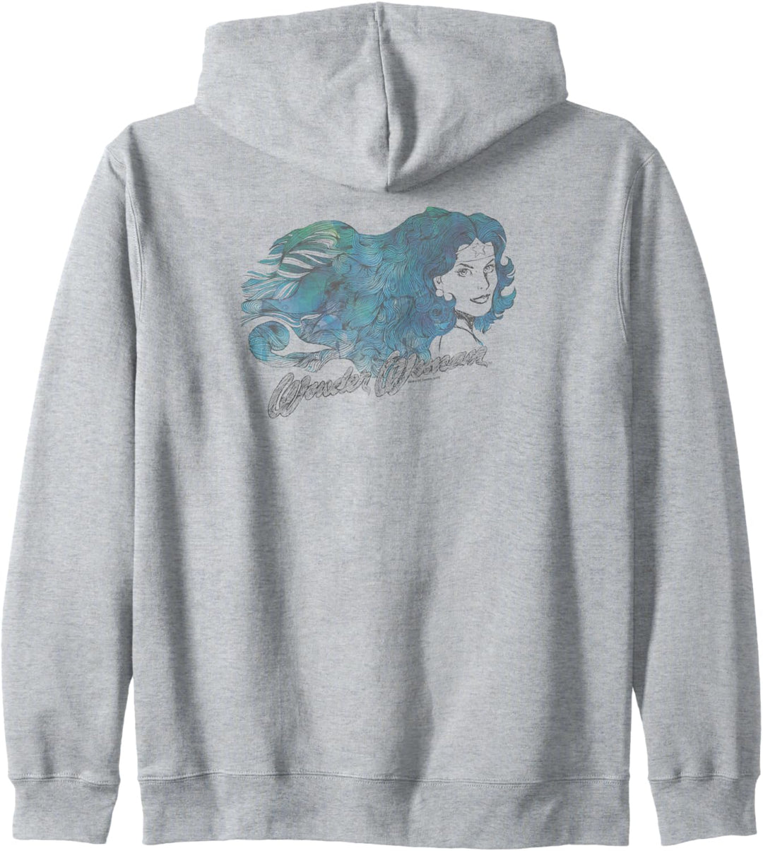 Wonder Woman Watercolor Hair Kapuzenjacke