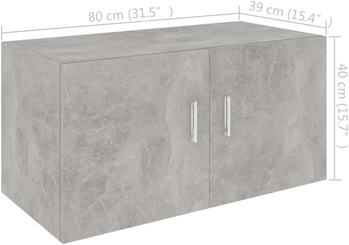 vidaXL Wandschrank mit 2 Türen Hängeschrank Wandregal Bücherregal Badschrank Schrank Aktenschrank Ob