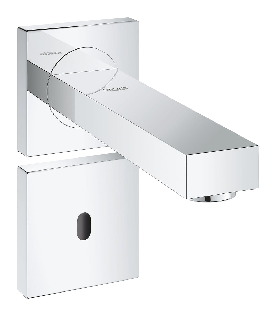 Grohe Eurocube E, Badarmatur - Elektronische Waschtischarmatur, 230 V, ohne Ablaufgarnitur, Wandmont