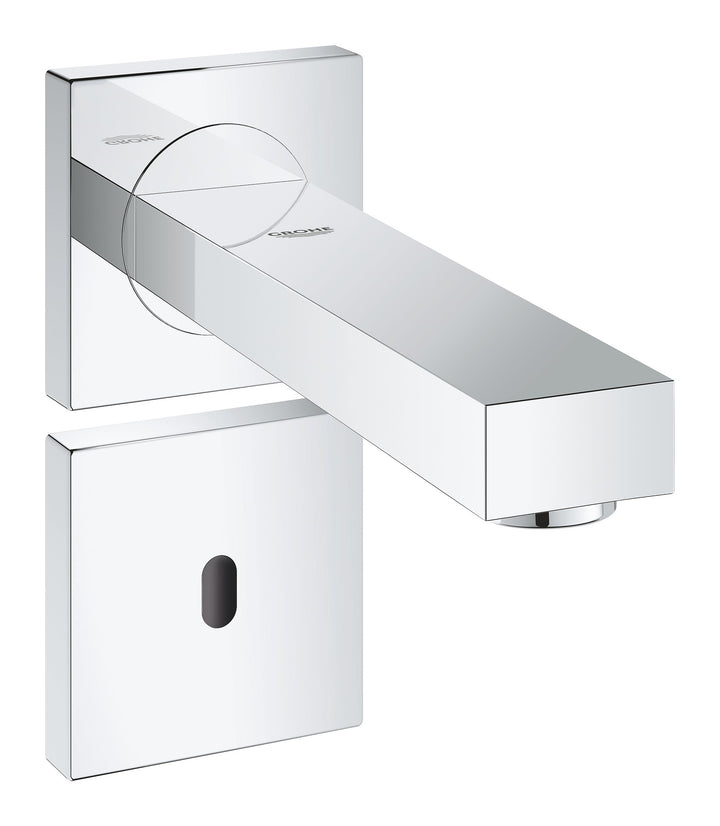 Grohe Eurocube E, Badarmatur - Elektronische Waschtischarmatur, 230 V, ohne Ablaufgarnitur, Wandmont