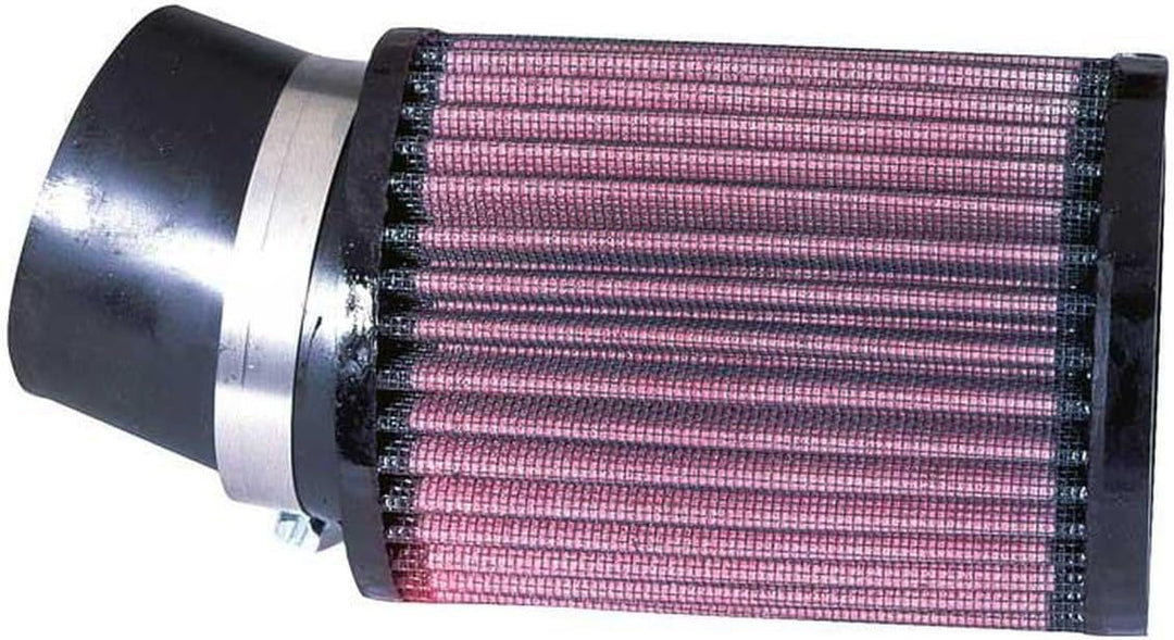 K&N RU-1760 KFZ und Motorrad Gummi Universalluftfilter, Rot