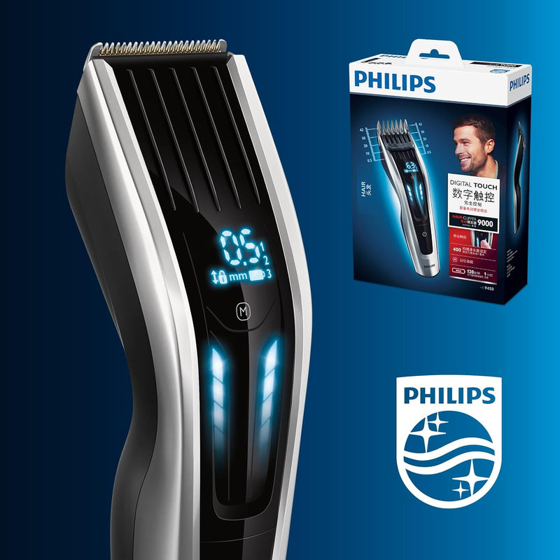 Philips Hair Clipper Serie 9000 Haarschneider mit digitaler Schaltschnittstelle (Modell HC9450/15) S