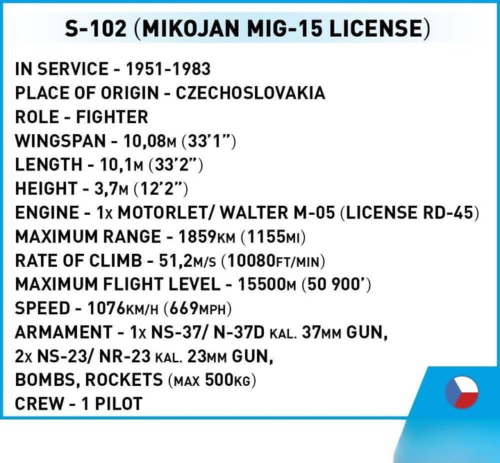 COBI 5821 Czechoslovak Air Force Bausteine, Various, S