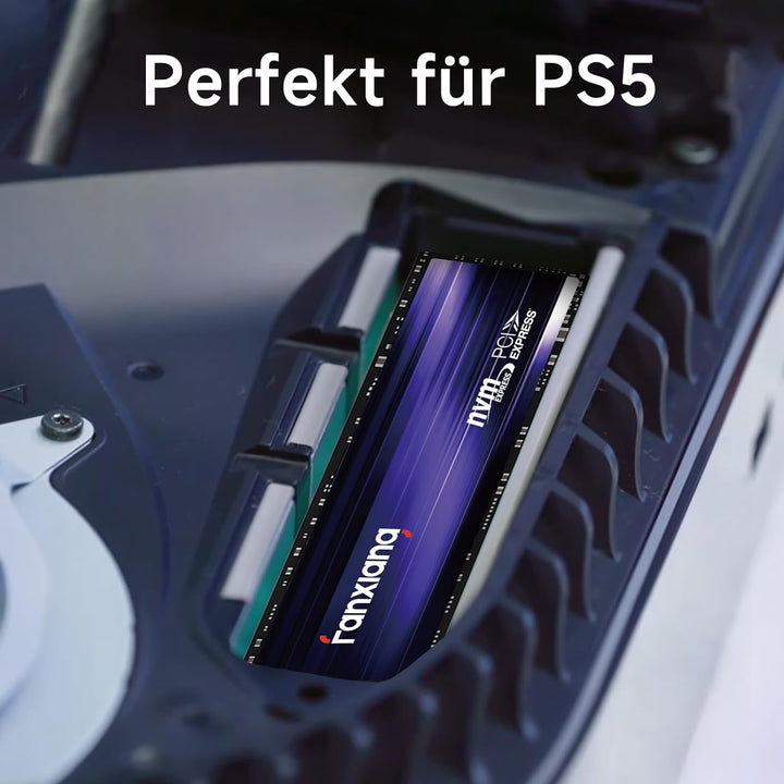 fanxiang S880 1TB PCIe 4.0 NVMe SSD M.2 2280 Internes Solid State Drive – Bis zu 7300 MB/s, Kompatib